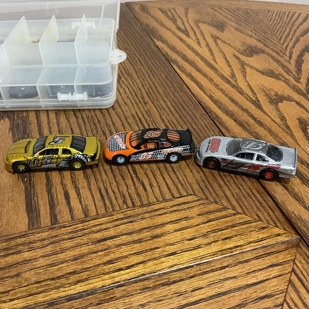 Set of 12 Die-Cast Toy Cars in 2 sided Storage Case